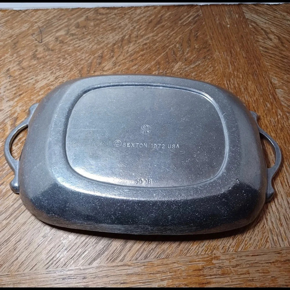 Vintage Sexton 1972 #5008 "Give us this day" Pewter Tray - Picture 3 of 5